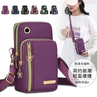 Vertical Mobile Phone Bag Nylon Small Cloth Bag Single Shoulder