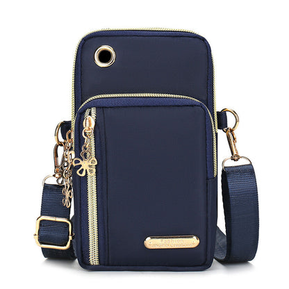 Vertical Mobile Phone Bag Nylon Small Cloth Bag Single Shoulder