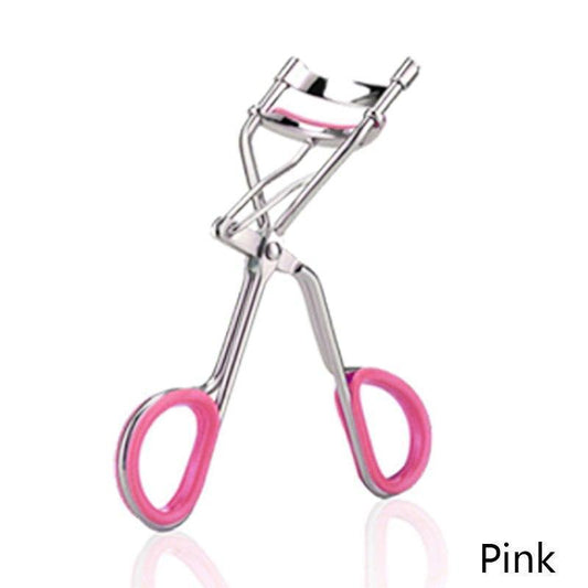Mini Portable Stainless Steel Eyelash Curler Long Lasting Curling Tool for Beginners Compact Beauty Makeup Tool