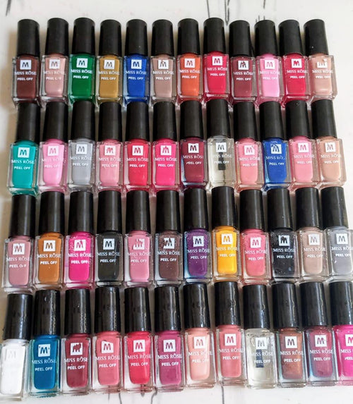 BUNDLE OF 12 - PEEL OFF NAIL PAINTS-POLISH